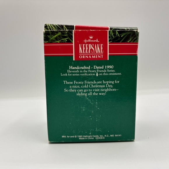 Hallmark Keepsake Ornament 1990 Frosty Friends 11th In The Frosty Friends Series - Picture 11 of 12